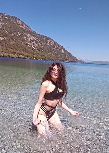 Sheinside Siyah Transparan Gotik Mini Bikini