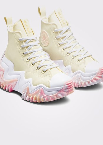 Kadın Beyaz Pastel Platform Spor Ayakkabı