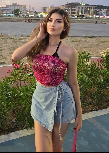 s Beden Nakışlı Bel Bantlı Kadın Mini Denim Şort