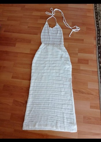 Dantel Detaylı Uzun Bohem Plaj Elbisesi - Görsel 14