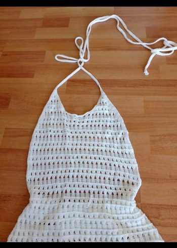 Dantel Detaylı Uzun Bohem Plaj Elbisesi - Görsel 18