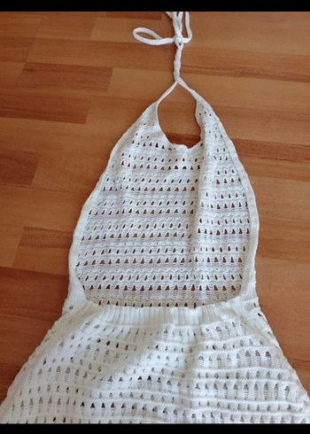 Dantel Detaylı Uzun Bohem Plaj Elbisesi - Görsel 17