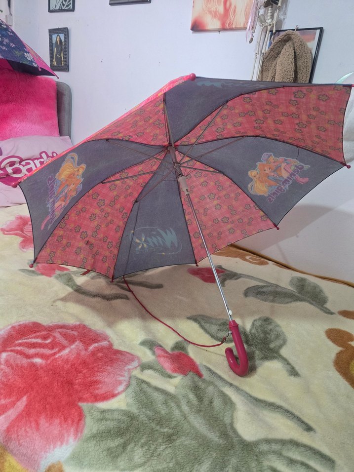 Renkli Püsküllü Bohem Kadın Şemsiye - Görsel 2