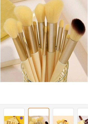 13 lü Bej Makyaj Fırçası Seti - Görsel 2