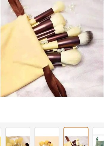 13 lü Bej Makyaj Fırçası Seti - Görsel 3