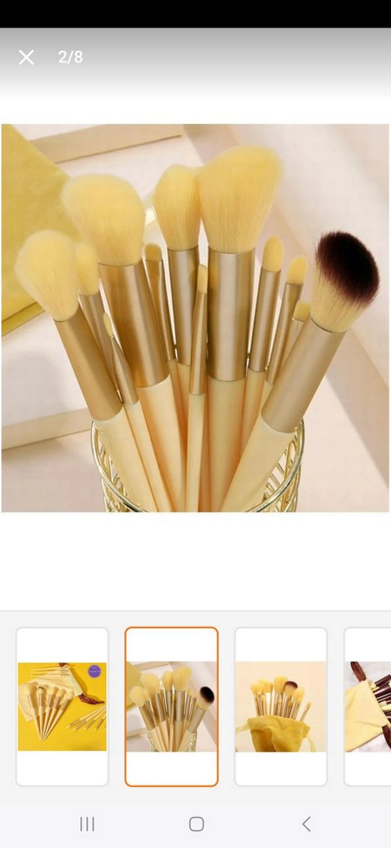 13 lü Bej Makyaj Fırçası Seti - Görsel 2