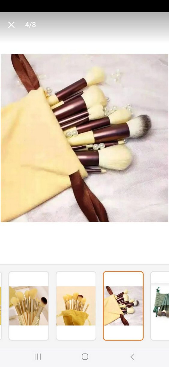 13 lü Bej Makyaj Fırçası Seti - Görsel 3