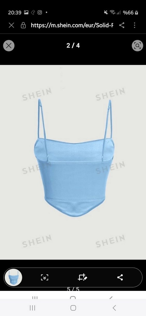 Mavi Drapeli Midi Straplez Büstiyer - Görsel 3