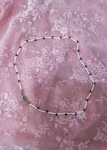 Accessorize Nakışlı Dantel Pembe Midi Kolye