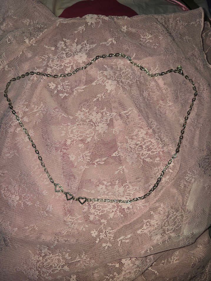 Uzun Pembe Dantel İşlemeli bel zinciri - Görsel 2