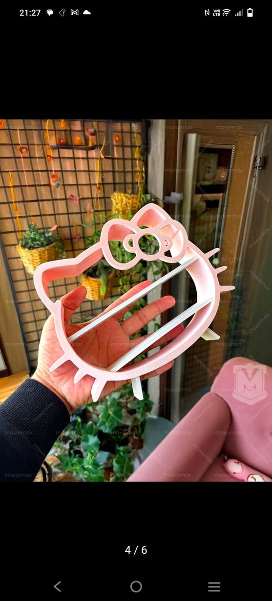 Pastel Pembe Çocuk Rafı - Görsel 3