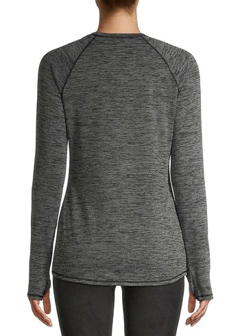 Kadın Gri Uzun Kollu Atletik Üst - Görsel 3