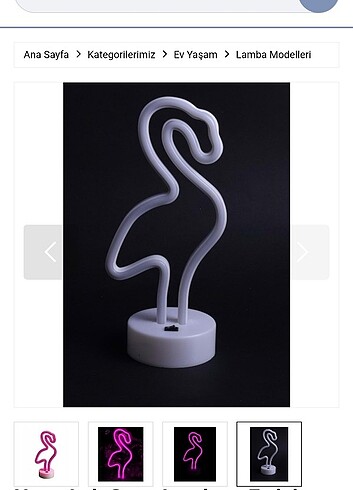 Ikea Flamingo masa lambası