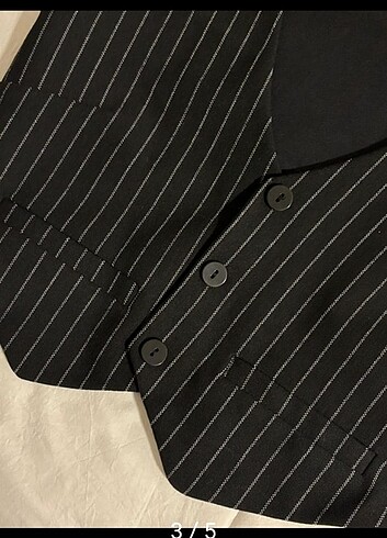 Bershka Çizgili yelek pantolon takın