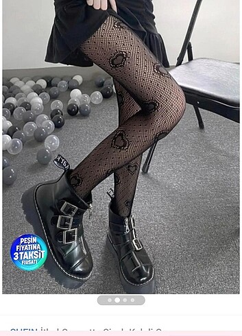 Standart Beden Beden siyah Renk Kalpli çorap