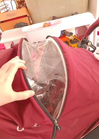 Bordo Bebek Arabası ve Oto Koltuğu Seti - Görsel 6