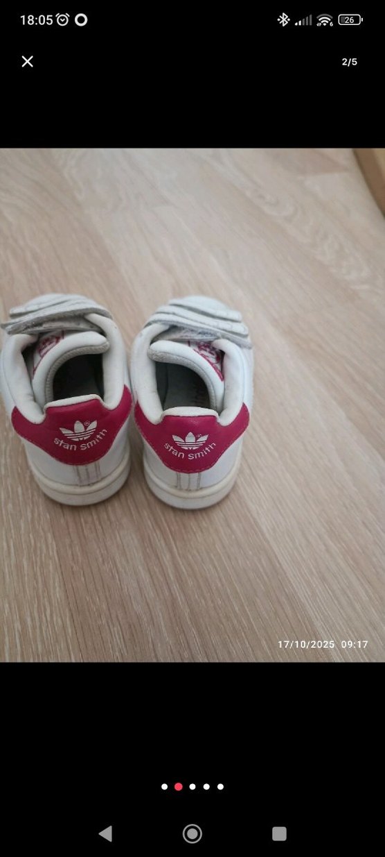 Kız Çocuk stan smith Beyaz Spor ayakkabı - Görsel 2