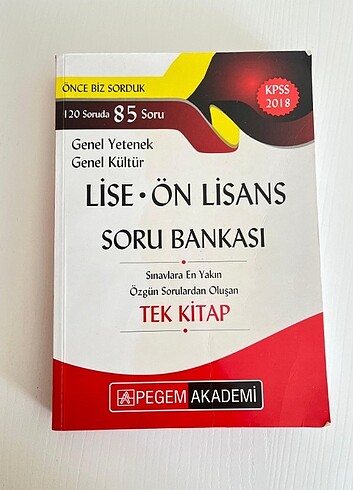 Pegem önlisans soru bankası kpss