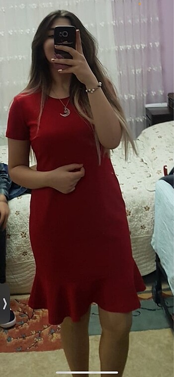 Adil Işık Adl kırmızı elbise