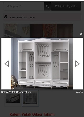 6 kapaklı dolap 
