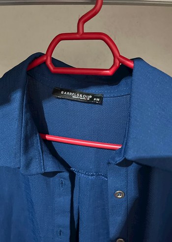 Düğmeli Lacivert Denim Tunik - Görsel 2