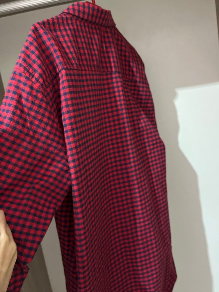 Kırmızı Ekose Desenli Uzun Kollu Gömlek - Görsel 3