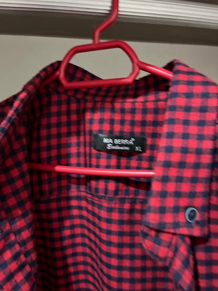 Kırmızı Ekose Desenli Uzun Kollu Gömlek - Görsel 2