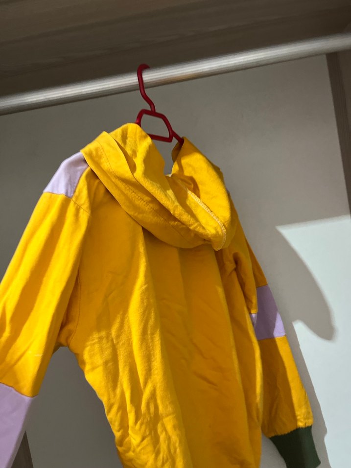 Sarı Kapüşonlu Salaş Sweatshirt - Görsel 2