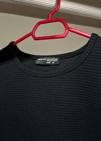 Siyah Düğmeli Uzun Kollu Midi Tunik - Görsel 2