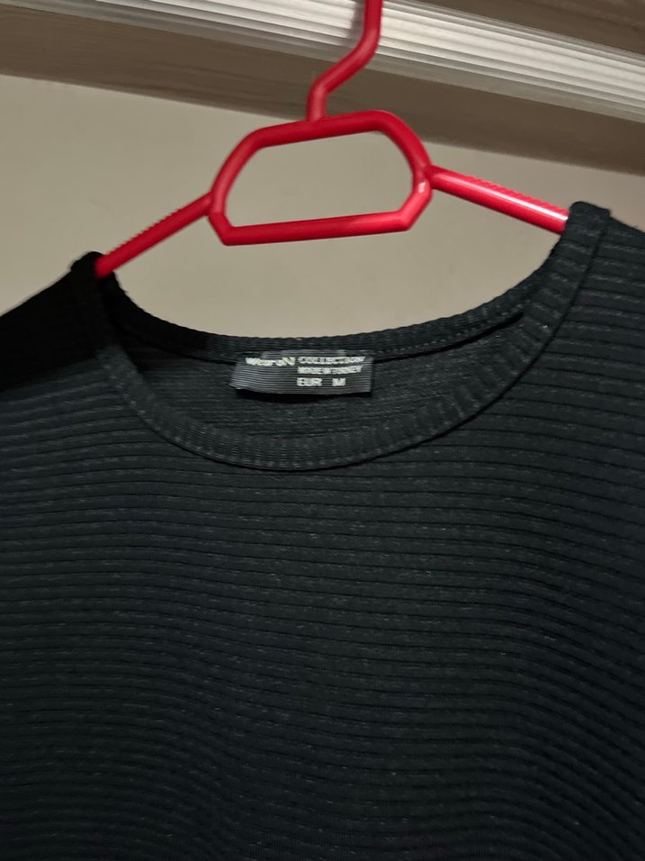 Siyah Düğmeli Uzun Kollu Midi Tunik - Görsel 2