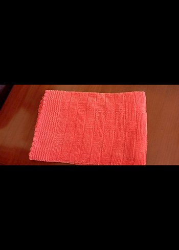 kadife ipten örgü bebek battaniyesi - Görsel 5