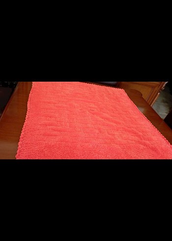 kadife ipten örgü bebek battaniyesi - Görsel 3