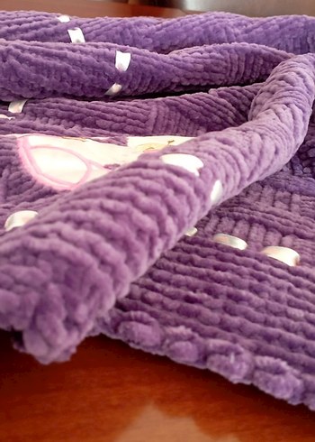 kadife ipten bebek battaniyesi - Görsel 3