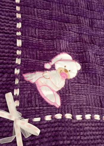 kadife ipten bebek battaniyesi - Görsel 2