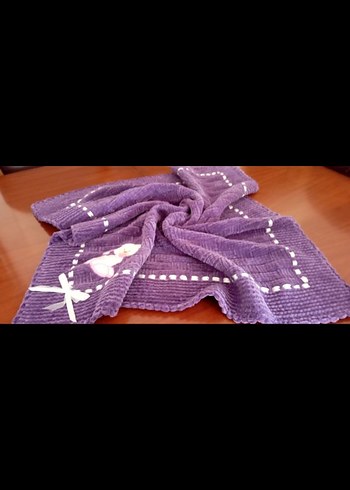 kadife ipten bebek battaniyesi - Görsel 7