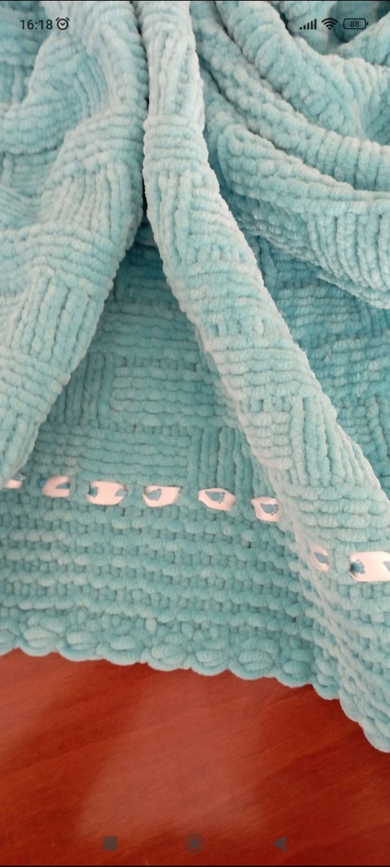 kadife ipten bebek battaniyesi - Görsel 3