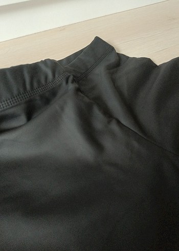 Siyah Kadın Slim Fit Midi Tayt - Görsel 2