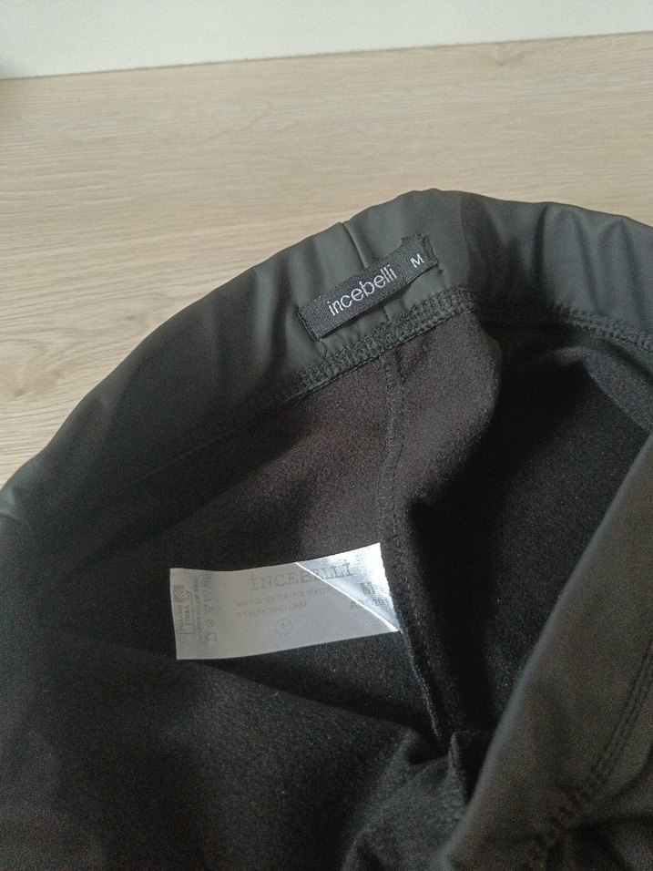 Siyah Kadın Slim Fit Midi Tayt - Görsel 4