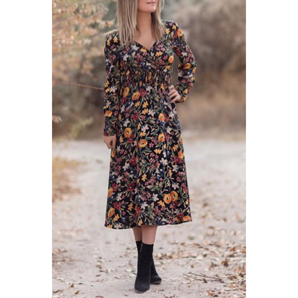Zara Çiçek desenli elbise