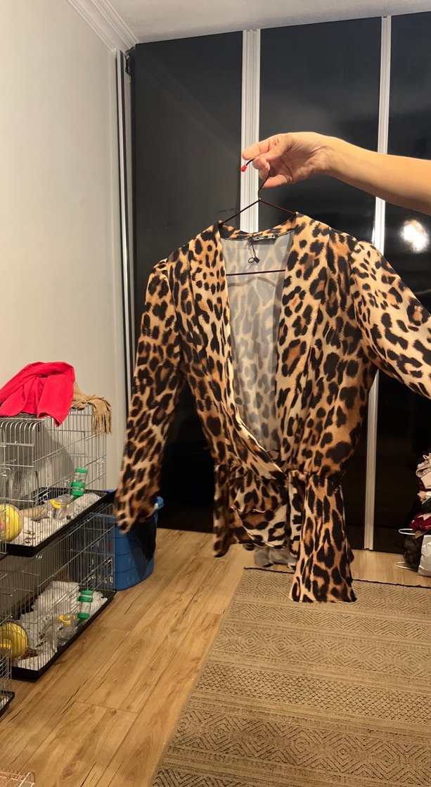 leopar gömlek - Görsel 3