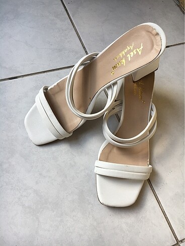 37 Beden beyaz Renk Sandalet#terlik