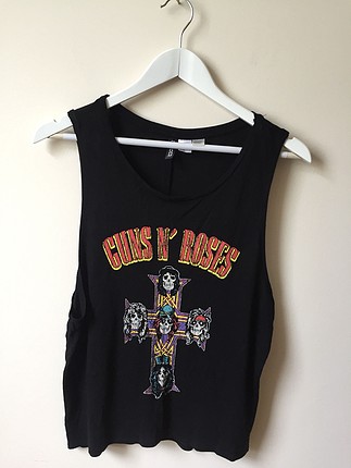 H&M Guns n Roses Askılı Tshirt