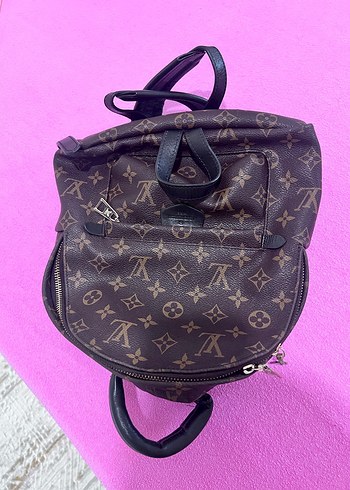 Kahverengi Deri Parisian Desenli Sırt Çantası - Görsel 2