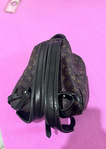 Kahverengi Deri Parisian Desenli Sırt Çantası - Görsel 5