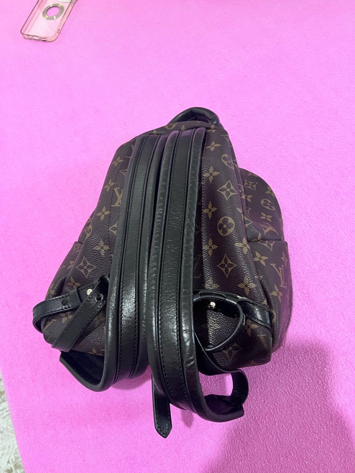 Kahverengi Deri Parisian Desenli Sırt Çantası - Görsel 5