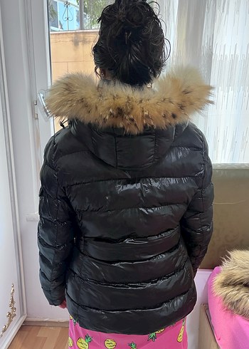 Siyah Fermuarlı Kadın Mont - Görsel 5