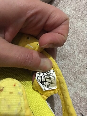 20 Beden sarı Renk Vicco Bebek Sandalet unisex