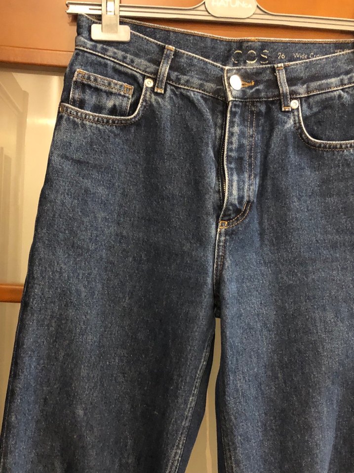 Gri Regular Fit Midi Denim Kadın Jean - Görsel 2