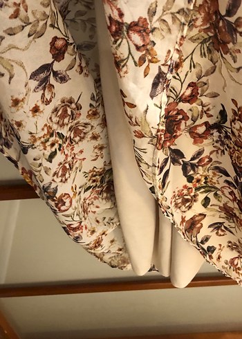 Bej Bohem Uzun Kollu Uzun Elbise - Görsel 3