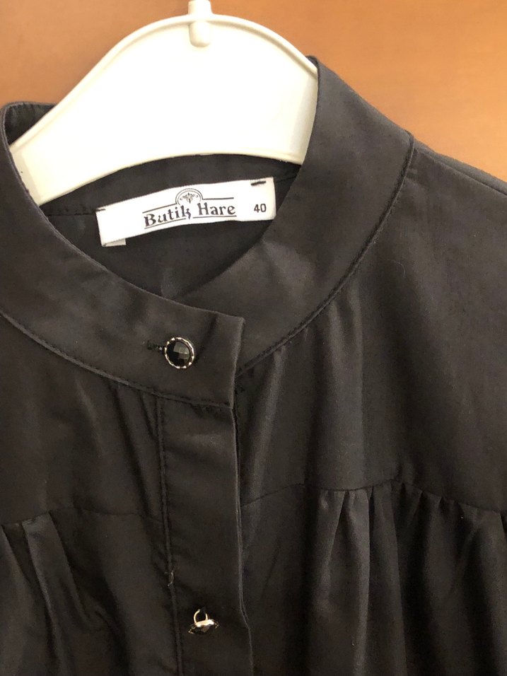 Siyah Uzun Kollu tunik - Görsel 4